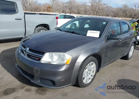 2014 Dodge Avenger Se from USA, damaged, VIN 1C3CDZAB7EN228775